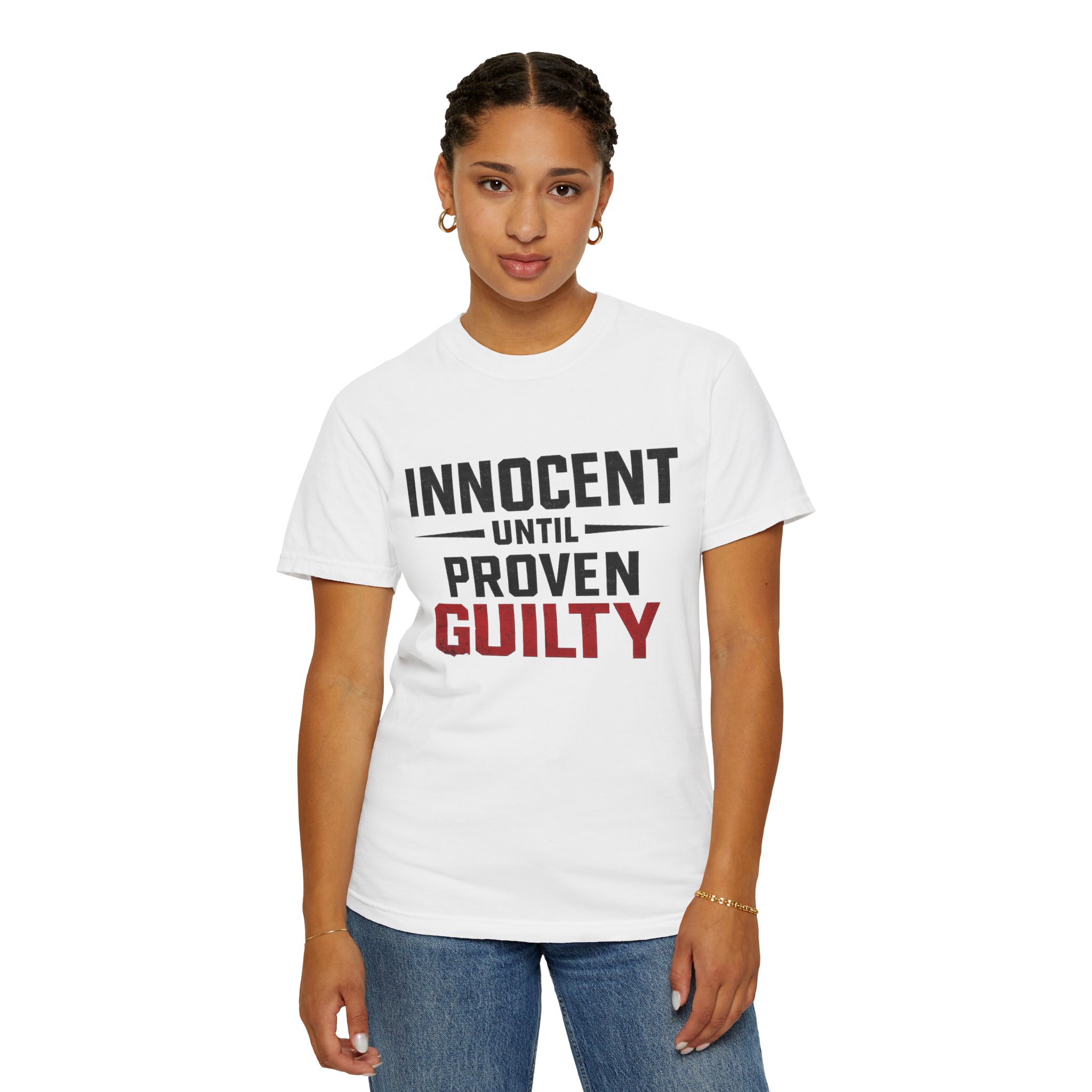 Innocent Until Proven Guilty - Unisex Garment-Dyed T-shirt - Image 9