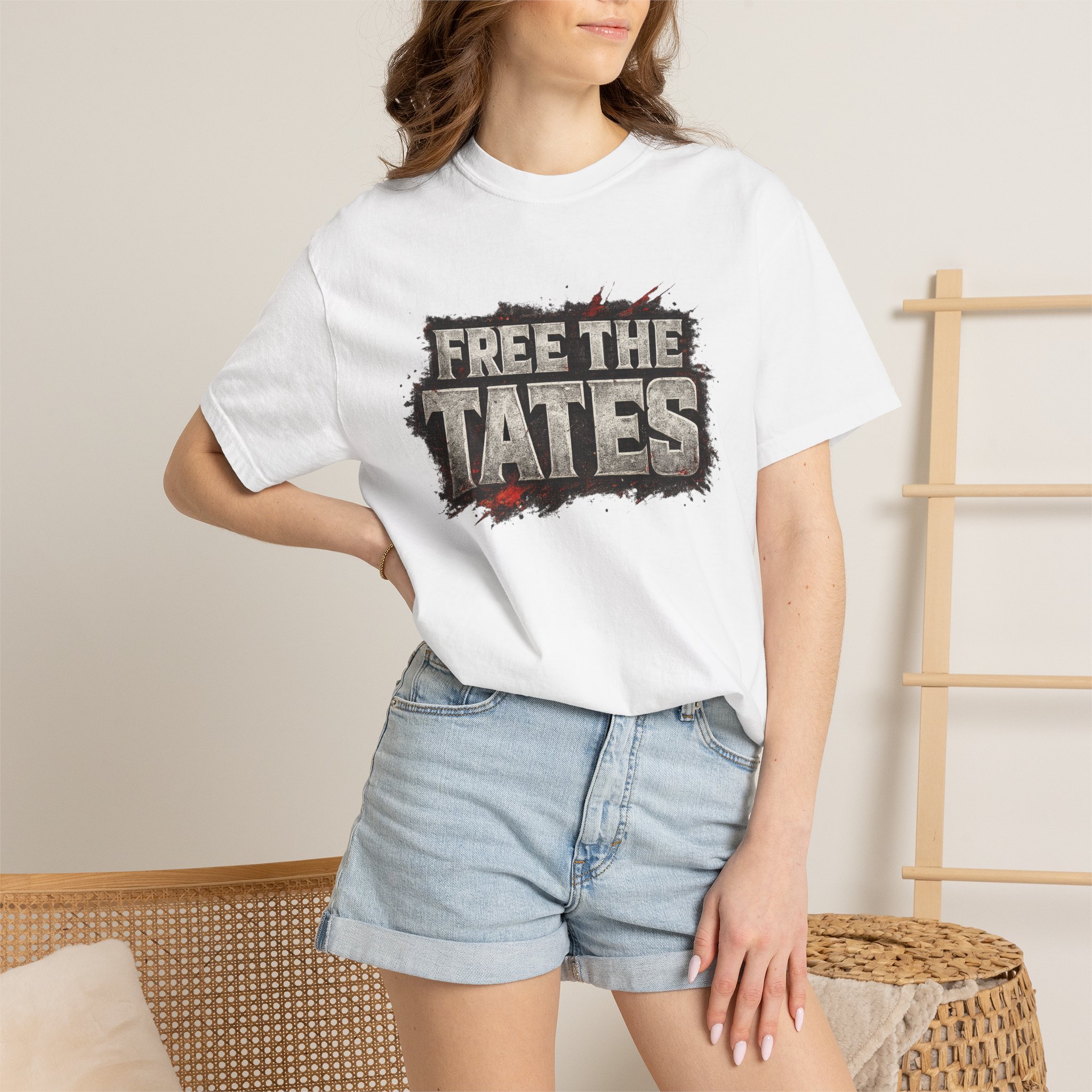Free The Tates - Unisex Garment-Dyed T-shirt - Image 9