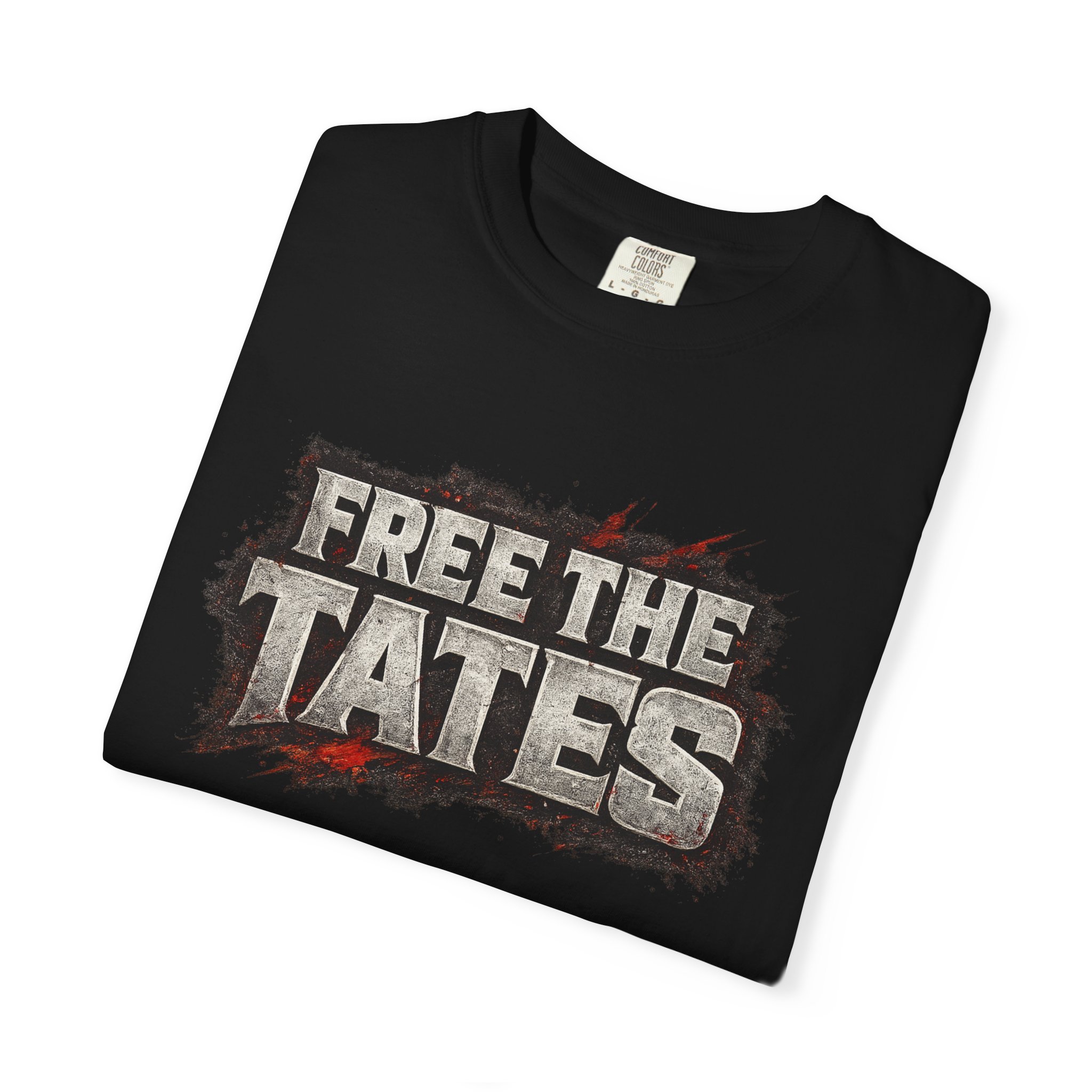 Free The Tates - Unisex Garment-Dyed T-shirt - Image 3